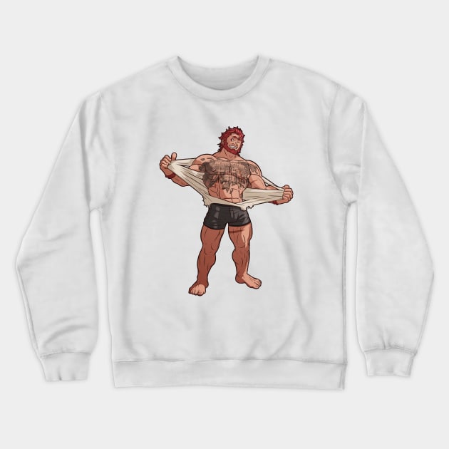 T-shirt ripped appart +Iskandar FGO+ Crewneck Sweatshirt by leomon32